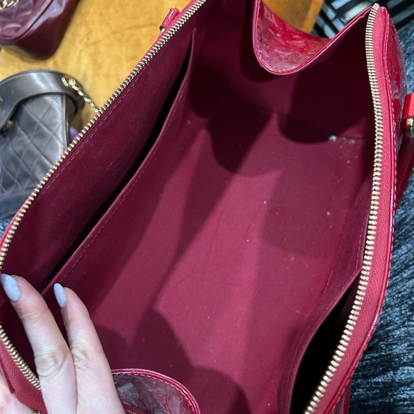 Vernis Sherwood PM Monogram Red GHW - Picture 8 of 8